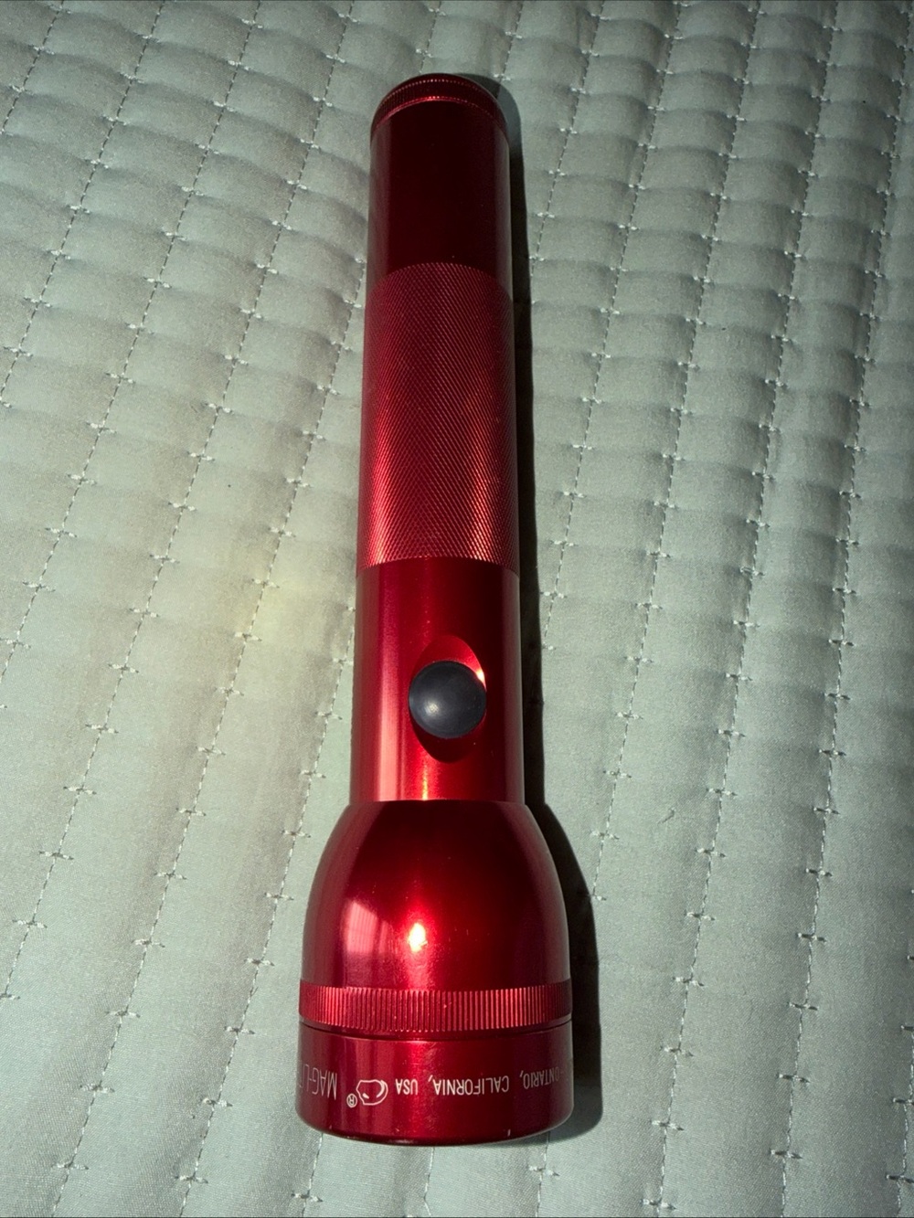 MagLite Flashlight 10" Red 2D Cell Mag Lite Made In USA Tested